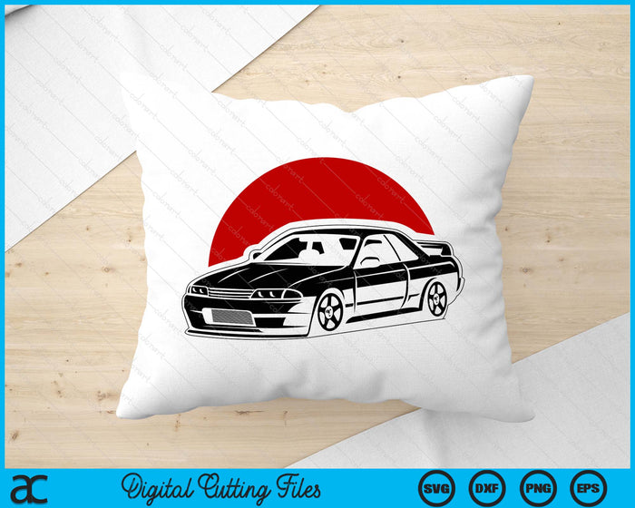 JDM Japanese Automotive Retro Race Men Vintage Tuning Car SVG PNG Digital Cutting Files