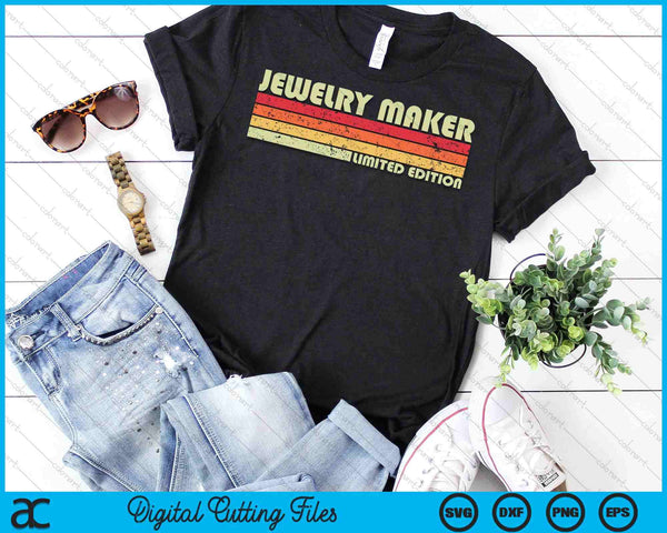 FABRICANTE DE JOYERÍA Título de trabajo divertido Profesión Trabajador de cumpleaños SVG PNG Cortando archivos imprimibles - on a t-shirt