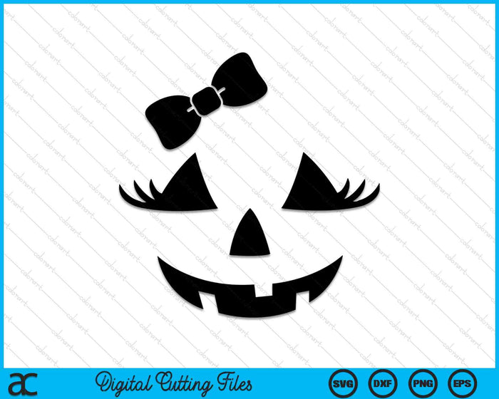 Jack O Lantern wimpers pompoen gezicht Halloween SVG PNG digitale snijbestanden