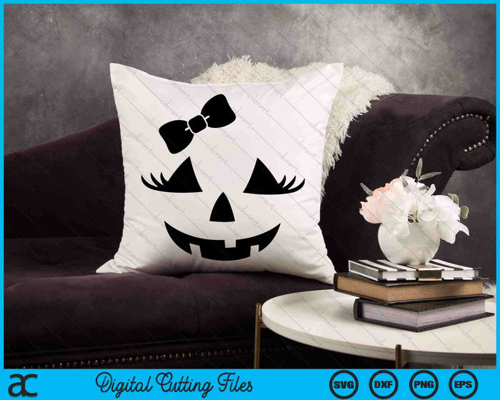 Jack O Lantern wimpers pompoen gezicht Halloween SVG PNG digitale snijbestanden