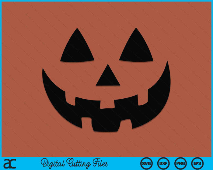 Jack O Lantern Halloween pompoen gezicht SVG PNG digitale snijbestanden