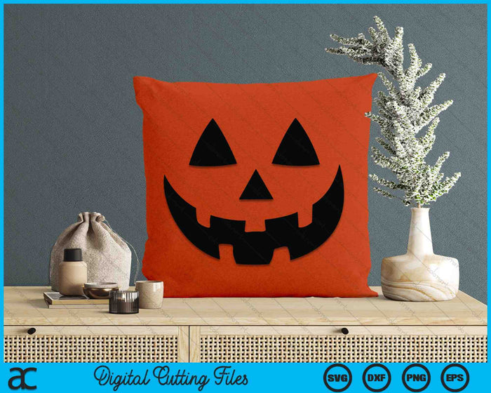 Jack O Lantern Halloween Calabaza Cara SVG PNG Archivos de Corte Digital