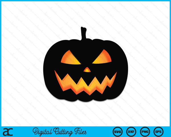 Jack O Lantern, Calabaza gráfica de Halloween SVG PNG Archivo de corte digital