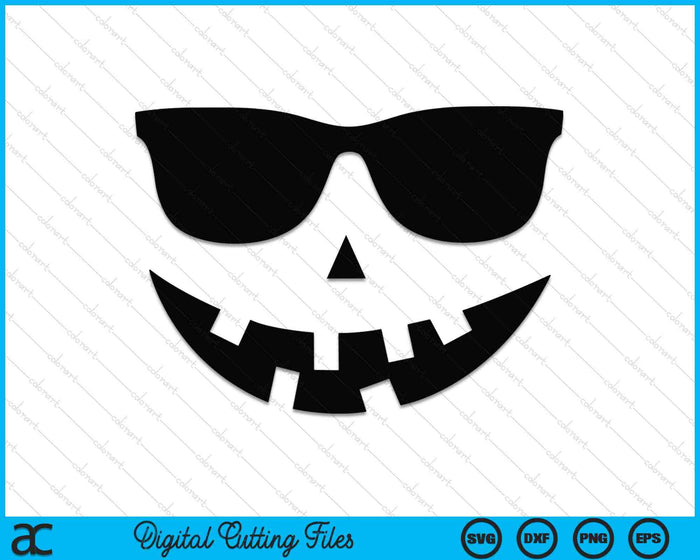 Jack O Lantern Sunglasses Pumpkin Halloween Costume SVG PNG Digital Cutting Files