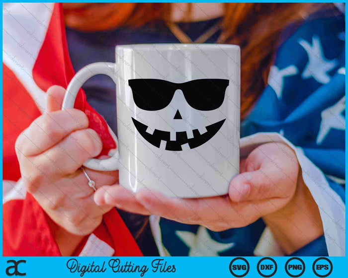Jack O Lantern Sunglasses Pumpkin Halloween Costume SVG PNG Digital Cutting Files