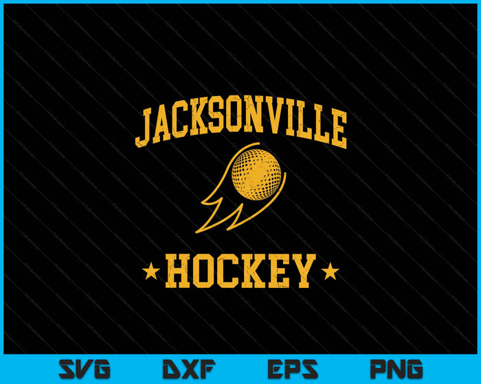 Jacksonville Hockey Vintage Gameday Retro Hockey Lover SVG PNG Digital Printable Files