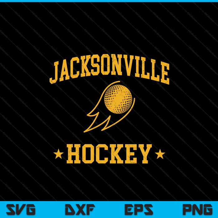 Jacksonville hockey vintage gameday retro hockey lover SVG cut file