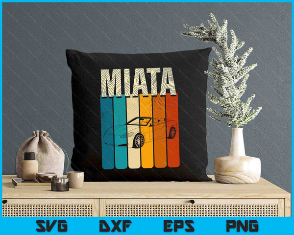 Japanese Miata Car Retro Vintage Sports Car Legend 90s SVG PNG Digital Printable Files