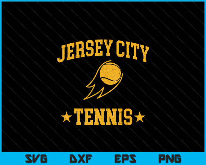 Jersey City Rapids Tennis Vintage Gameday Retro Tennis Lover SVG PNG Digital Printable Files