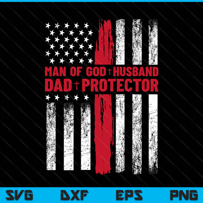 Jesus God Religious Man Of God Husband Dad Protector SVG PNG Digital Printable Files
