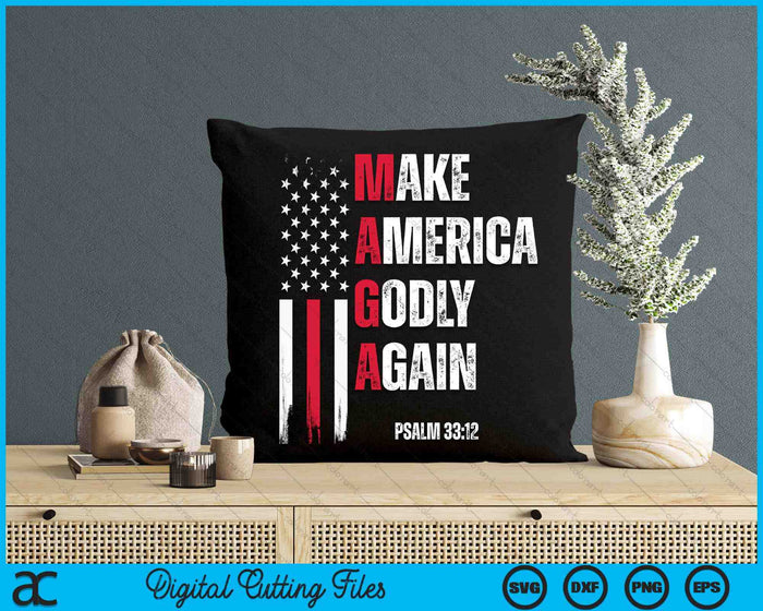 Jesus Make America Godly Again American Patriot Christian SVG PNG Digital Cutting Files