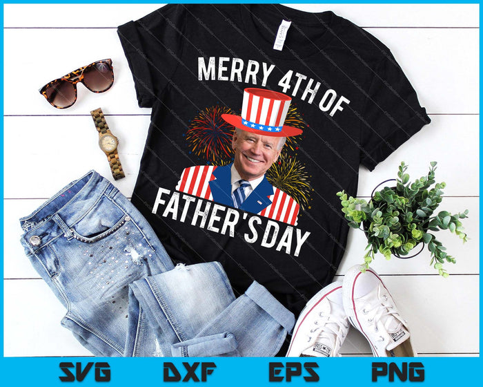 Joe Biden Merry 4e van Vaderdag 4 juli SVG PNG snijden afdrukbare bestanden
