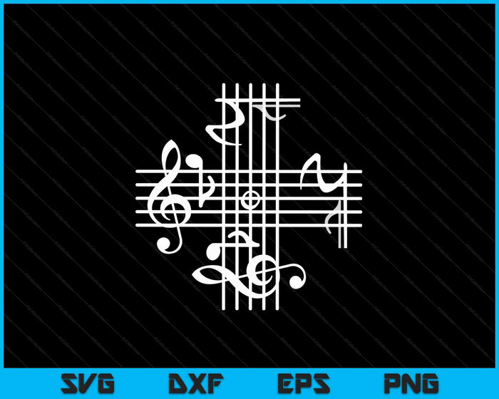 Johann Sebastian Bach Musical Signature Notation SVG PNG Digital Cutting Files