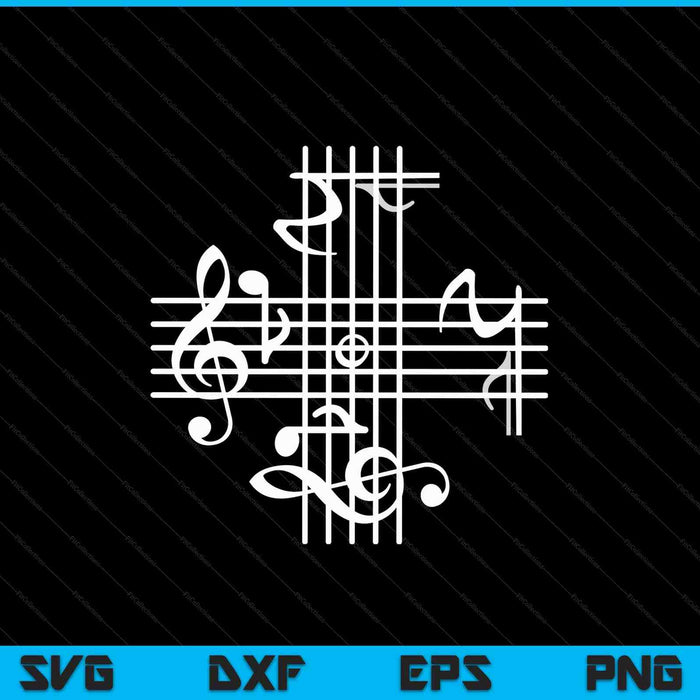 Johann Sebastian bach musical signature notation SVG PNG cut file for Cricut