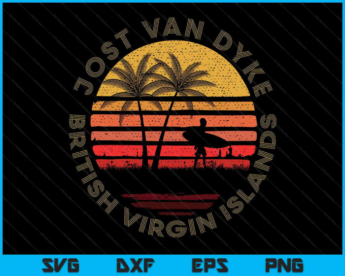 Jost Van Dyke Bvi British Virgin Islands Souvenir SVG PNG Digital Printable Files