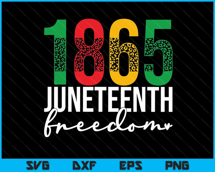 Black History Month 1865 Juneteenth SVG PNG Digital Printable Files