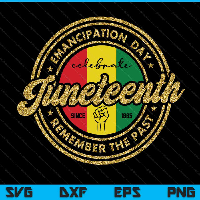 Black History Month Juneteenth 1865 SVG PNG cut file for Cricut