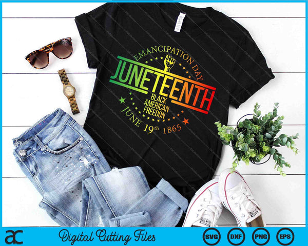 Juneteenth African American Freedom Black History June 19 SVG PNG Cutting Printable Files