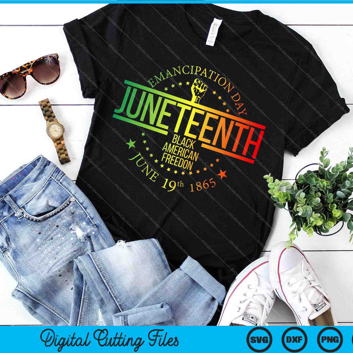 Juneteenth African American Freedom Black History June 19 SVG PNG Cutting Printable Files