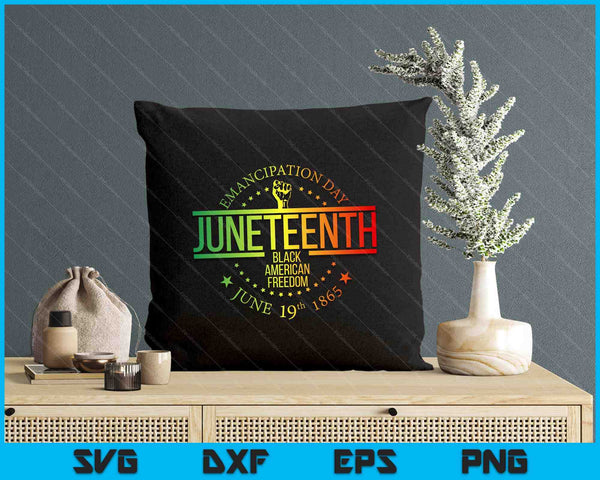 Juneteenth African American Freedom Black History June 19 SVG PNG Digital Printable Files