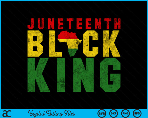 Juneteenth Black King Emancipation Day Melanin Pride SVG PNG Digital Cutting File