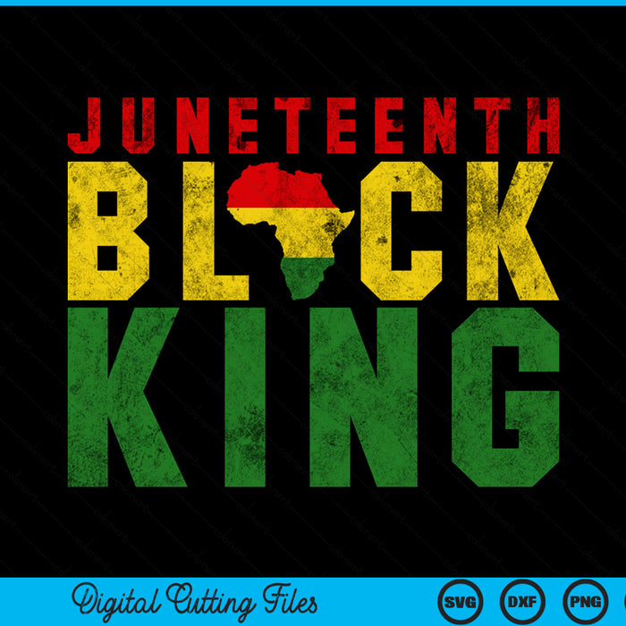 Juneteenth Black King Emancipation Day Melanin Pride SVG PNG Digital Cutting File