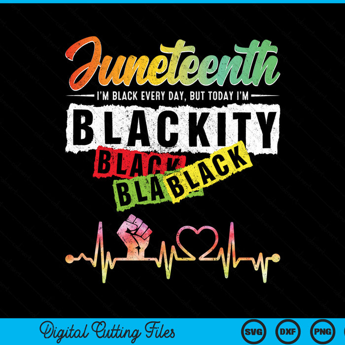 Juneteenth blackity heartbeat black history African American SVG PNG cut file for Cricut