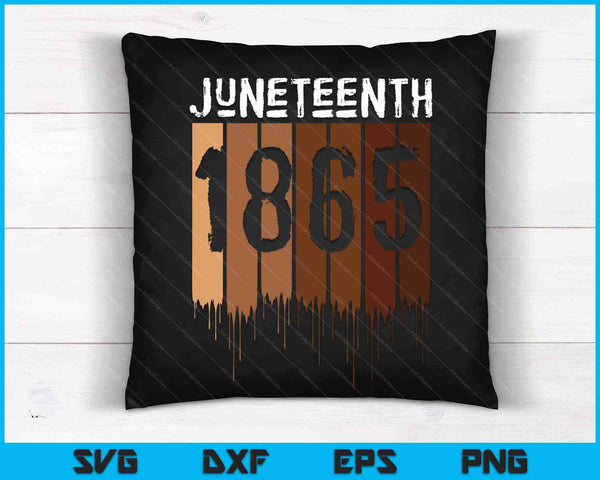 Juneteenth 19 juni 1865 Vrijheidsdag Melanine SVG PNG snijden afdrukbare bestanden