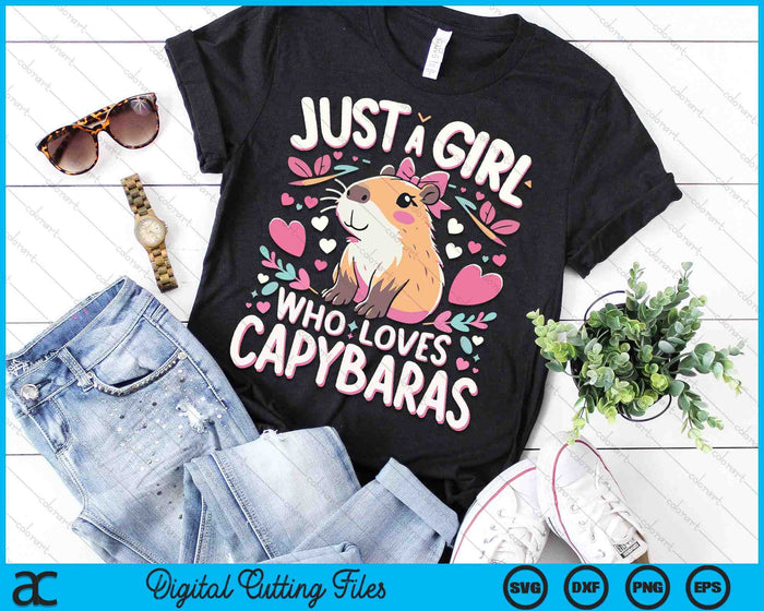 Just A Girl Who Loves Capybaras SVG PNG Digital Printable Files