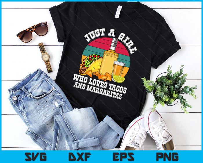 Just A Girl Who Loves Tacos Cinco De Mayo SVG PNG Digital Printable Files