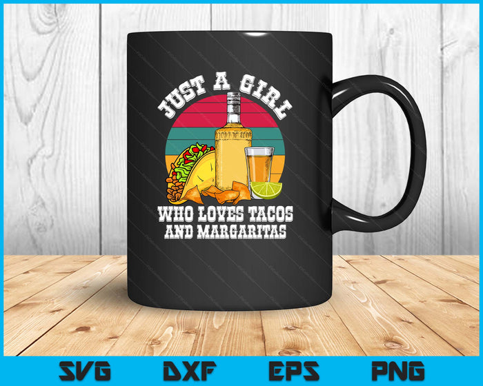 Just A Girl Who Loves Tacos Cinco De Mayo SVG PNG Digital Printable Files