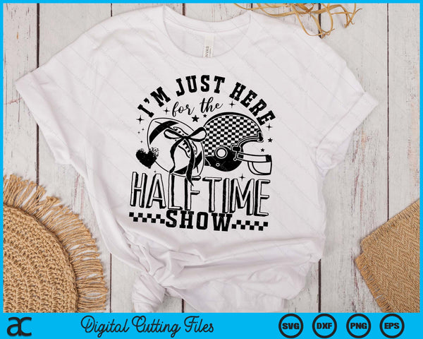 Just Here For The Halftime Show Trendy Football Game Day Coquette Bow SVG PNG Digital Printable Files