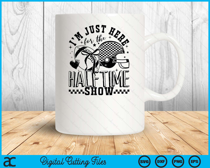 Just Here For The Halftime Show Trendy Football Game Day Coquette Bow SVG PNG Digital Printable Files