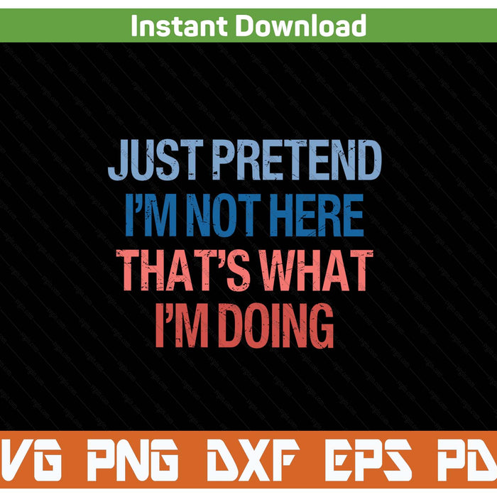 Introvert Humor Social Anxiety SVG PNG Cutting Files