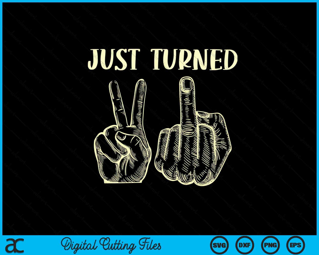 Just Turned 21 Years Old Funny 21st Birthday SVG PNG Printable Files