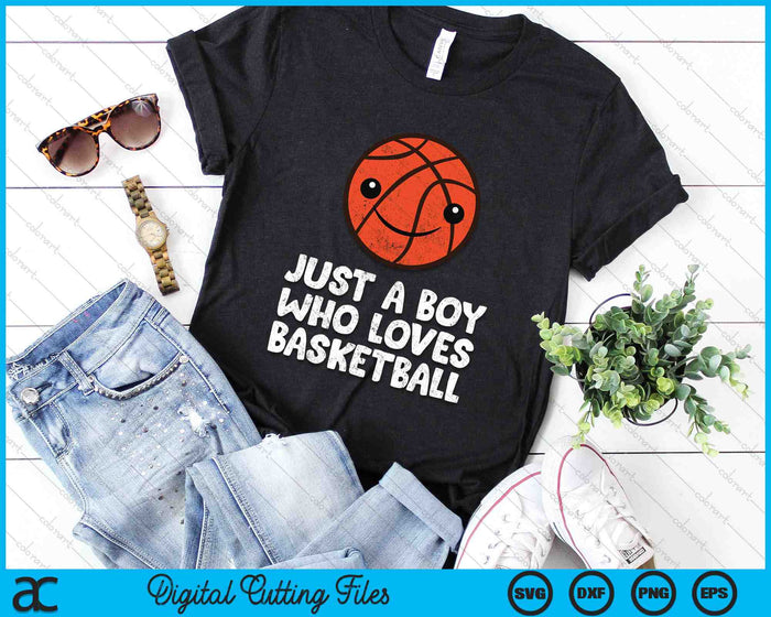 Just a Boy Who Loves Basketball SVG PNG Digital Cutting Files