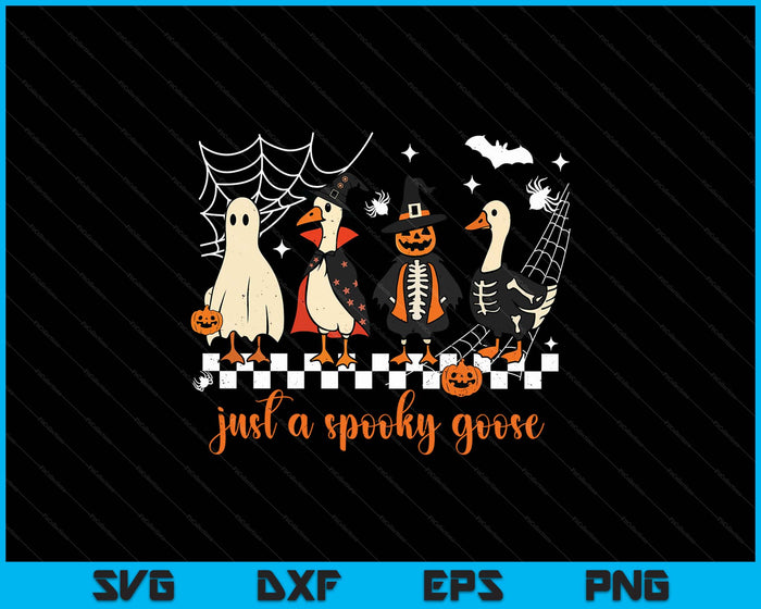 Just a Spooky Goose Halloween Costume Halloween SVG PNG Digital Printable Files