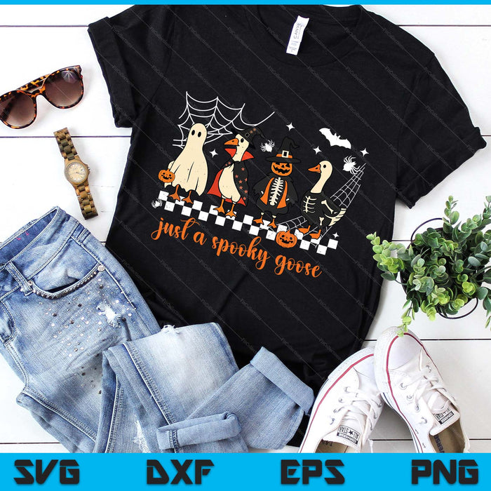 Just a Spooky Goose Halloween Costume Halloween SVG PNG Digital Printable Files