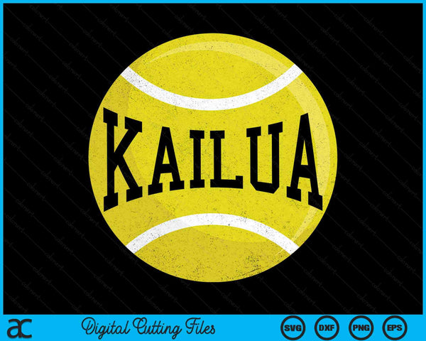 Kailua Tennis Fan SVG PNG Digital Cutting Files
