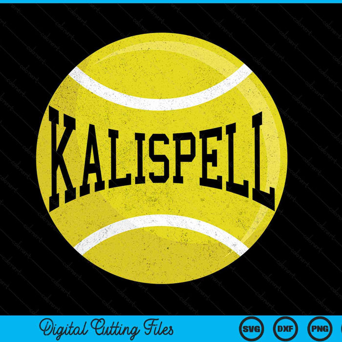 Kalispell Tennis Fan SVG PNG Digital Cutting Files