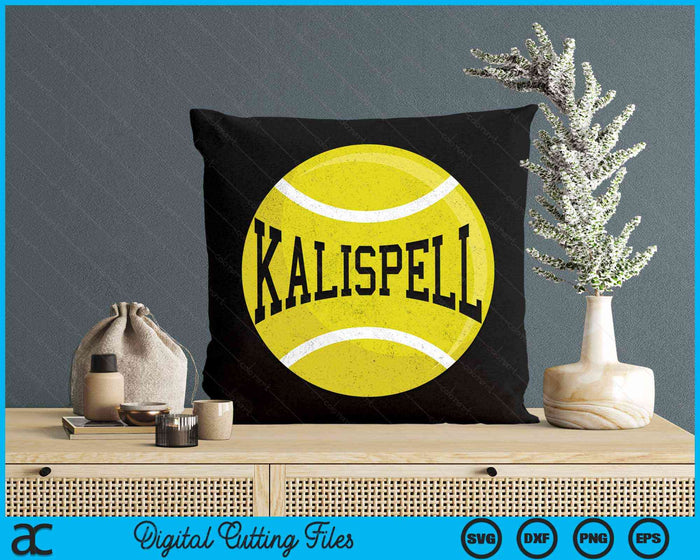 Kalispell Tennis Fan SVG PNG Digital Cutting Files