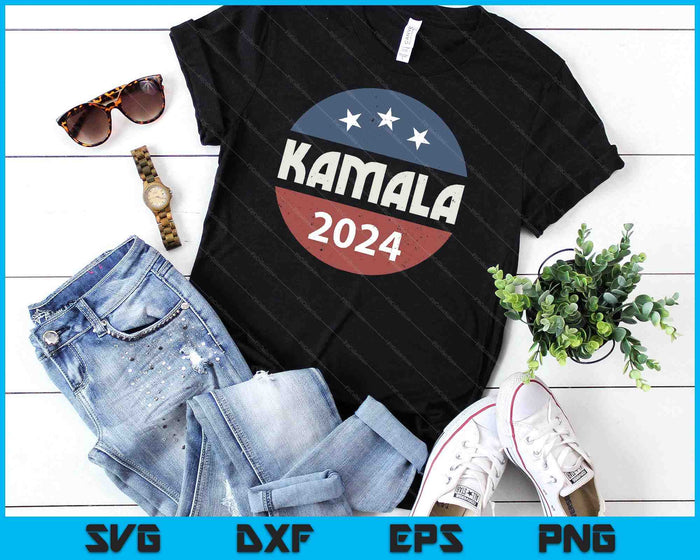 Kamala Harris 2024 For President Campaign SVG PNG Digital Printable Files