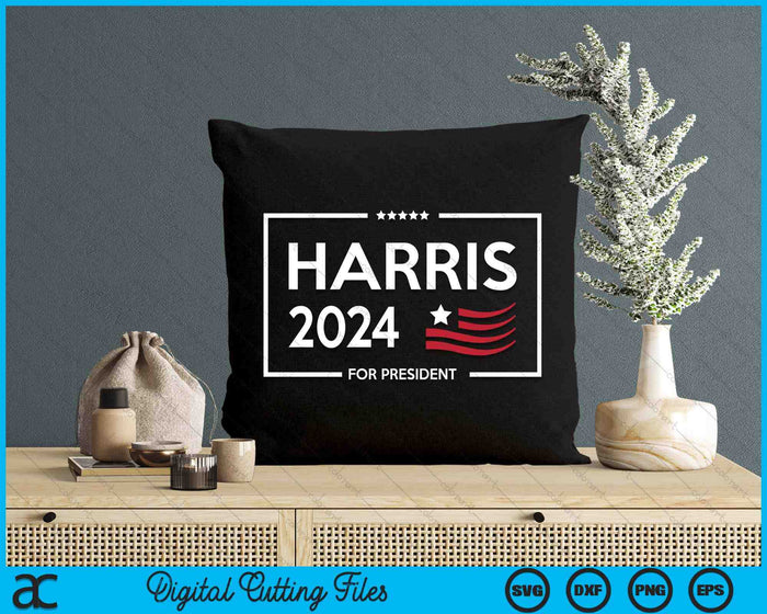 Kamala Harris 2024 For President Campaign SVG PNG Digital Cutting Files