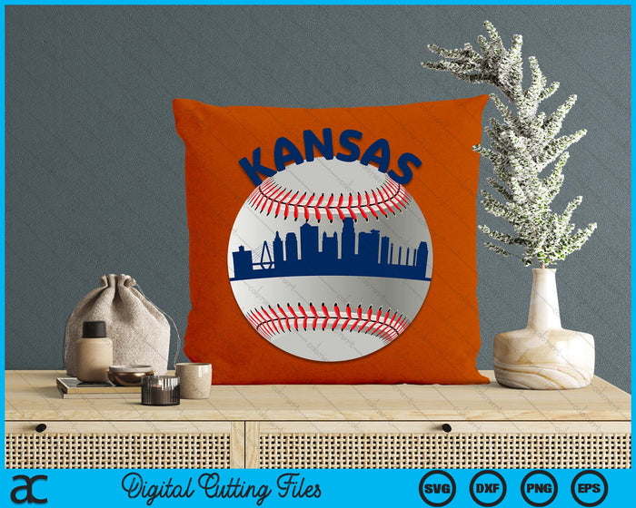 Kansas Baseball Team Fans van Space City Kansas Baseball SVG PNG digitale snijbestanden 