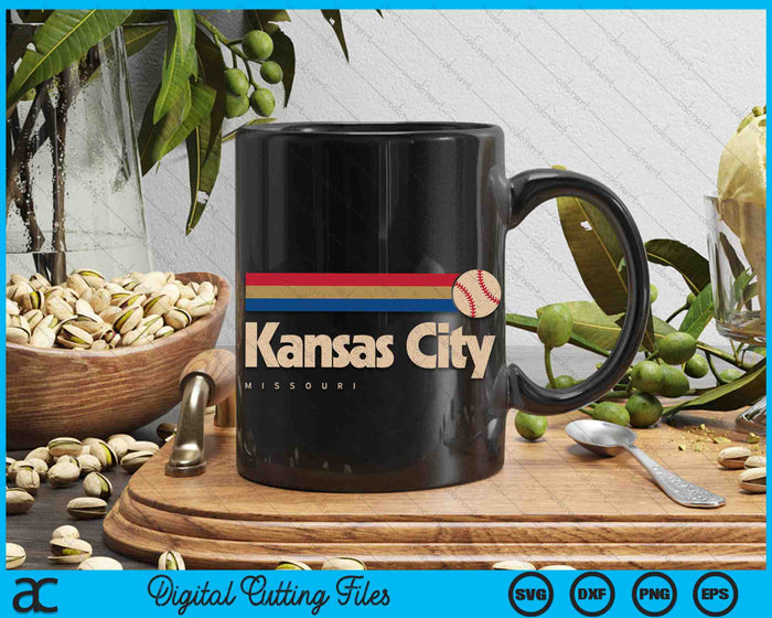 Kansas City Baseball City Missouri Retro Kansas City SVG PNG Digital Cutting Files