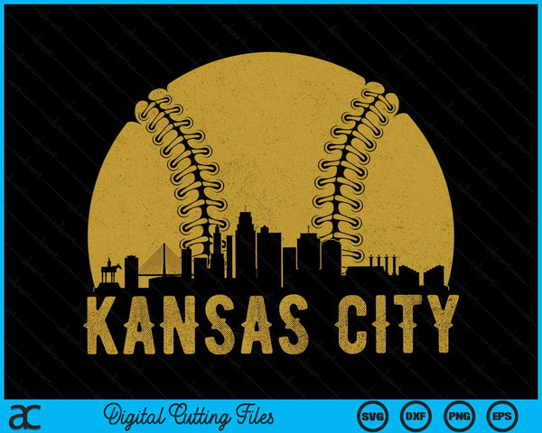 Kansas City Baseball Fan SVG PNG Cutting Printable Files