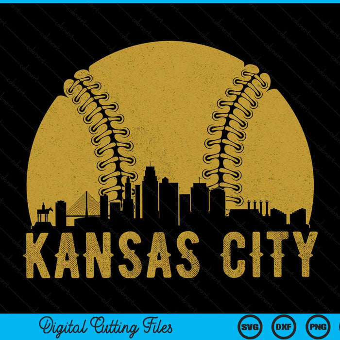 Kansas City baseball fan SVG PNG cut file for Cricut