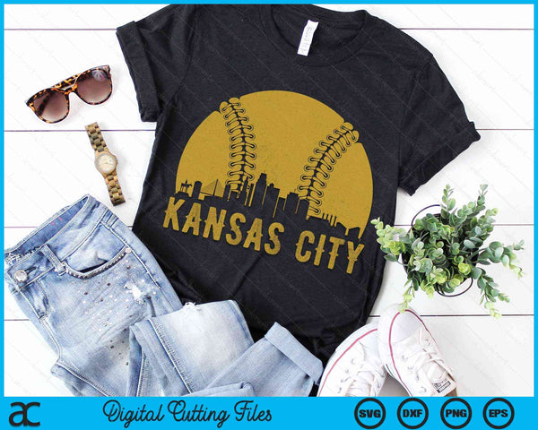 Kansas City Baseball Fan SVG PNG Cutting Printable Files