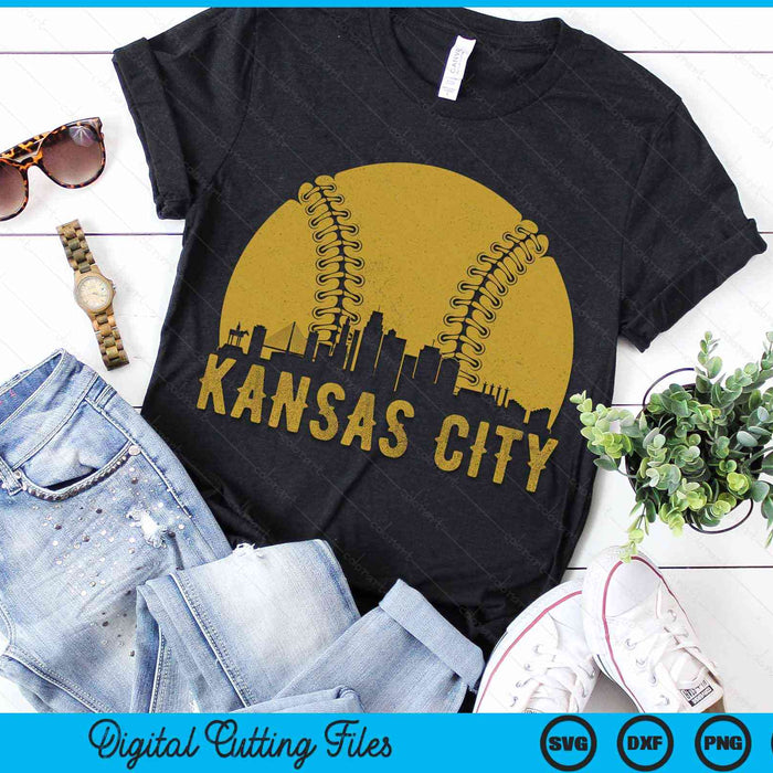 Kansas City Baseball Fan SVG PNG Cutting Printable Files