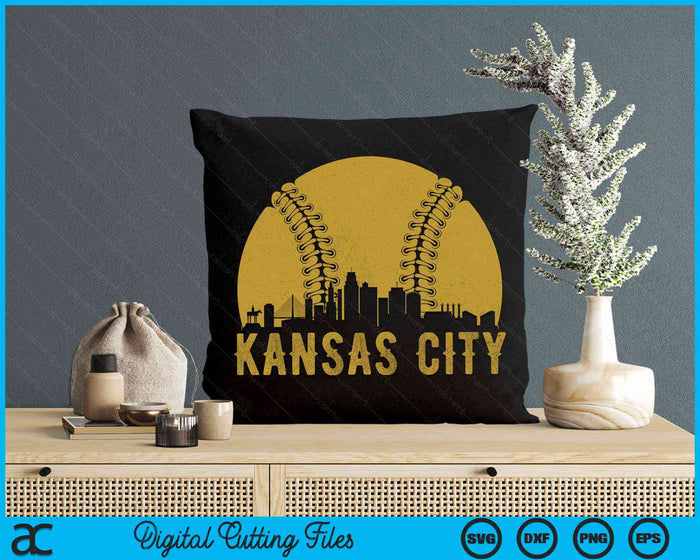 Kansas City Baseball Fan SVG PNG Cutting Printable Files